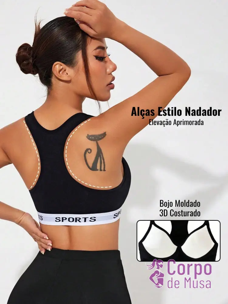 Top Decote V Com Costas Nadador Estilo Training Top Decote V Com Costas Nadador Estilo Training