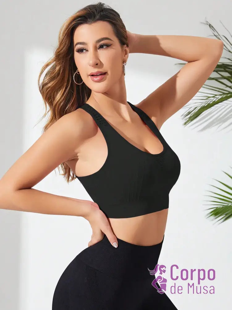 Top Fitness Seamless Com Costas Nadador Respirável Top Fitness Seamless Com Costas Nadador Respirável