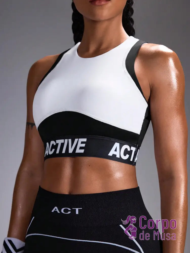 Top Nadador Gola Alta Com Recortes Estilo Training Top Nadador Gola Alta Com Recortes Estilo Training