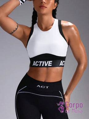 Top Nadador Gola Alta Com Recortes Estilo Training Top Nadador Gola Alta Com Recortes Estilo Training